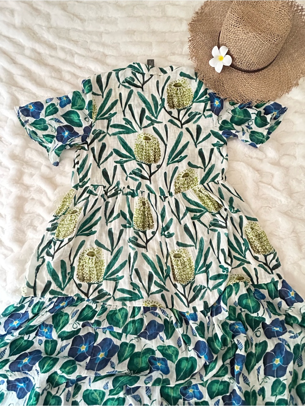 Anthropologie Kallie Cotton Maxi Dress Flowy Medium